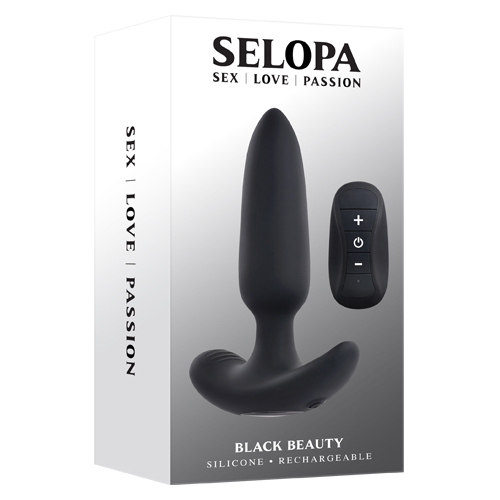Black Beauty Vibrating Butt Plug