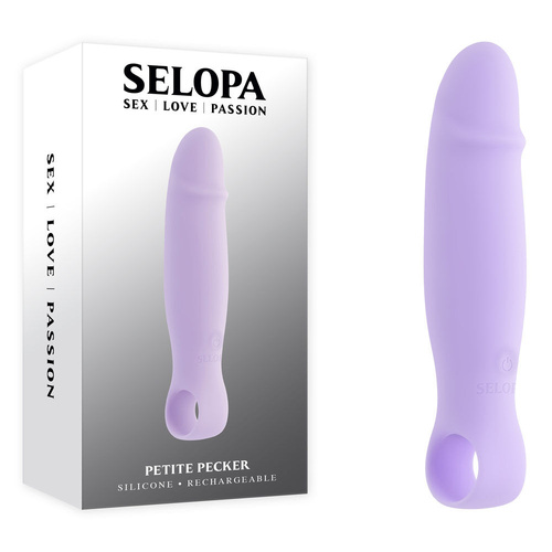 Selopa PETITE PECKER Purple 11.7 cm USB Rechargeable Mini Vibrator