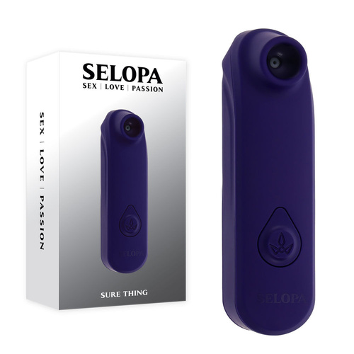 Selopa SURE THING Black Vibrating & Sucking Stimulator
