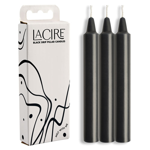 Lacire Drip Pillar Candles   Drip Candles Set Of 3