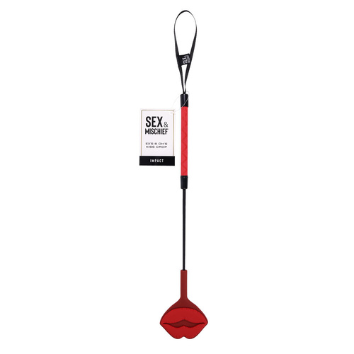 S&M Exs & Ohs Kiss Crop  Silicone Tipped Crop Whip
