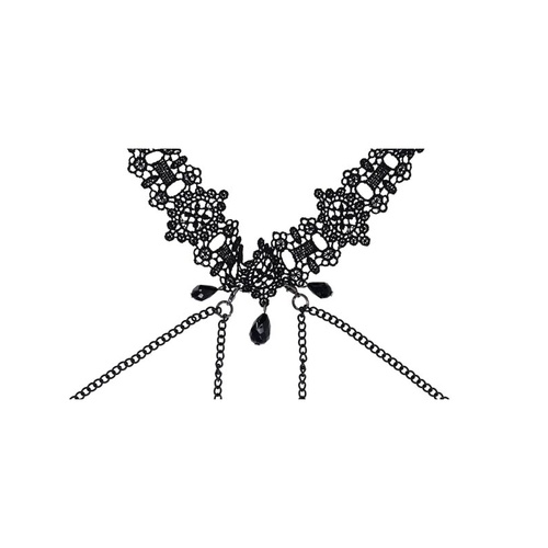 Sex and Mischief Lace Collar with Nipple Ties