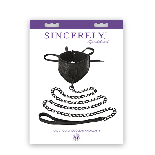 Sincerely Lace Posture Collar and Leash