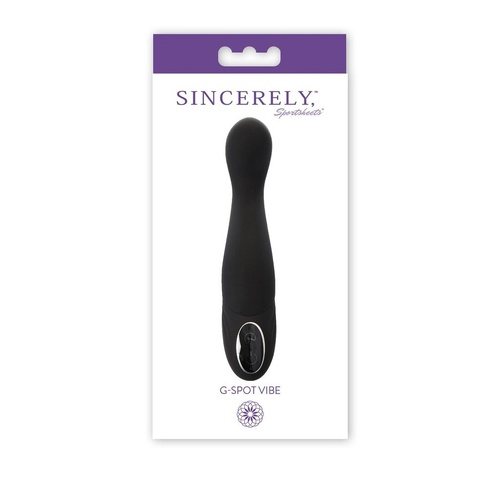 7" Sincerely G-Spot Vibe-Black