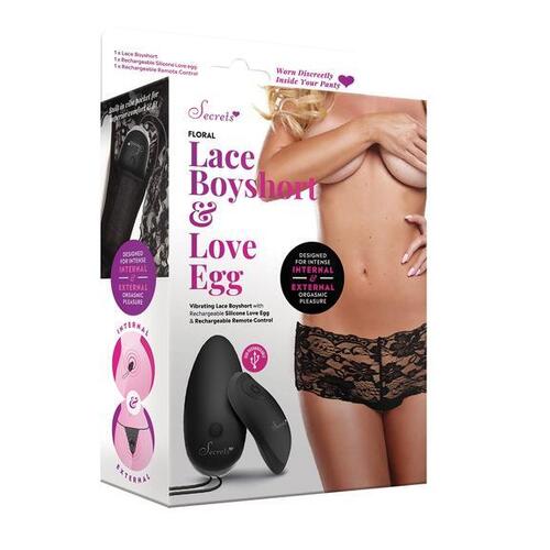 Boyshort Vibrating Panties OS