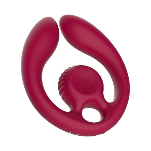 SVibe Snail GIZI Duo Couples Stimulator Burgundy