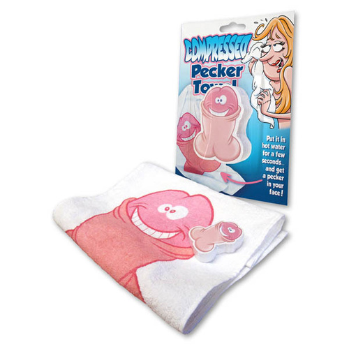 COMPRESSED PECKER TOWEL