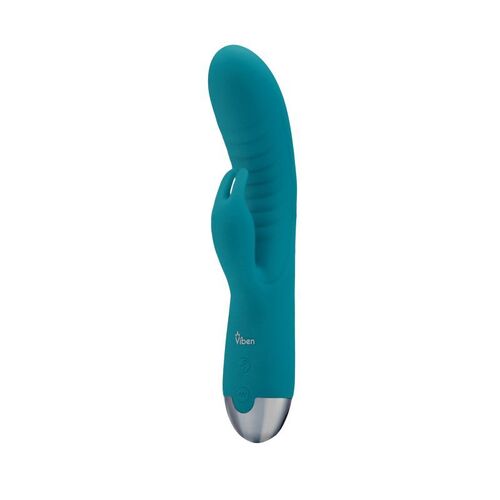 4" Viben Alluring Come Hither Rabbit Vibe Ocean