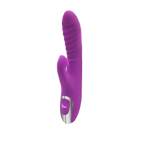 4" Viben Frenzy Suction Rabbit Vibe Berry
