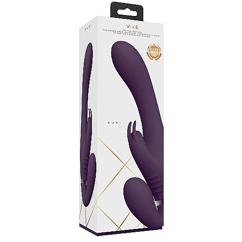 4" Satu Vibrating Strapless Strap On
