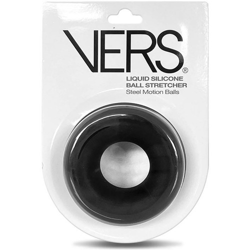 VERS Liquid Silicone Steel Motion Ball Stretcher Black Ball Stretcher Ring with Steel Motion Balls