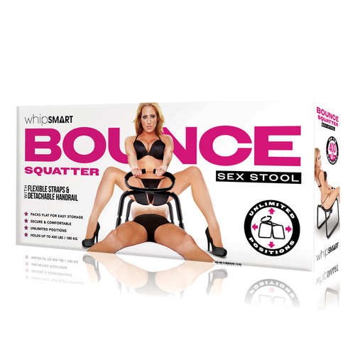 WhipSmart Bounce Squatter Sex Stool Black Position Stool