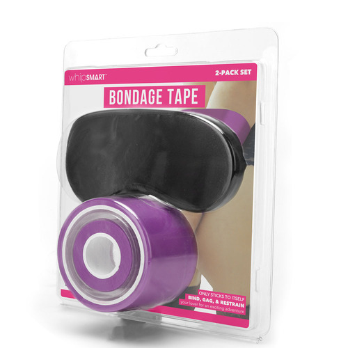 WhipSmart Bondage Tape - Purple 30 Metre With Bonus Eye Mask