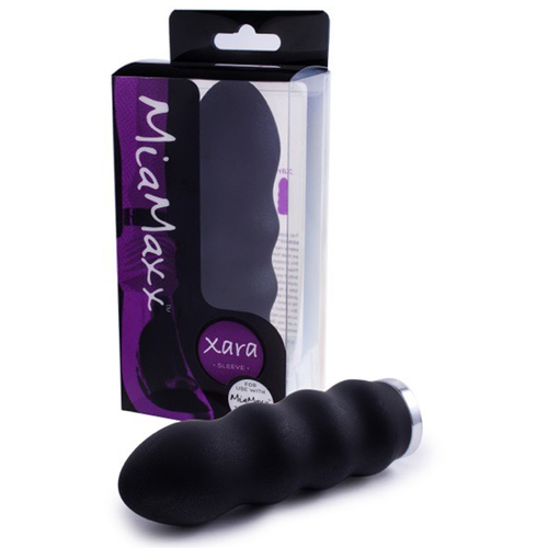 Mia Maxx Xara Rippled Sleeve Black
