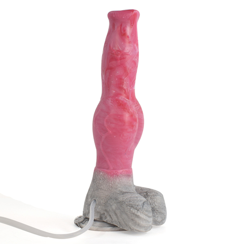 10" Squirting Knotted Beast Cock