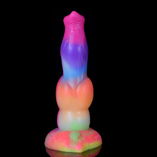 10" Glowing Curly Beast Cock