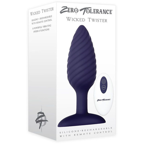 4" Wicked Twister Vibrating Butt Plug