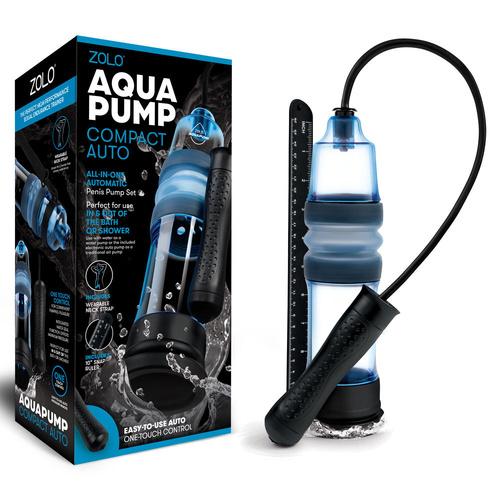 Zolo Aquapump Compact Auto Blue Auto Water Penis Pump